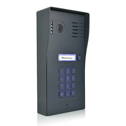 Intercom with security keypad and camera